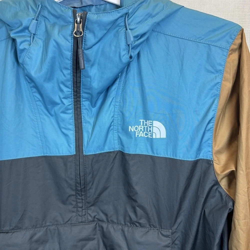 The North Face Jacket Mens Small Black Windwall Hooded Packable Anorak NF0A3FZL